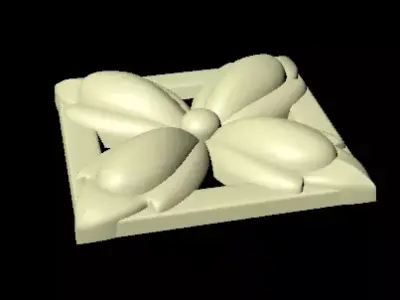 Central decor ornament for furniture Free 3D model 40