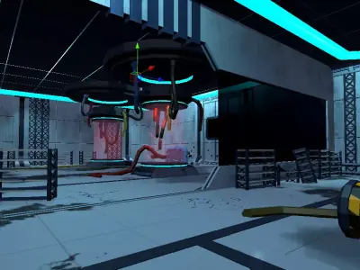 Modular Assets - Abandoned Science Lab Free low-poly 3D model