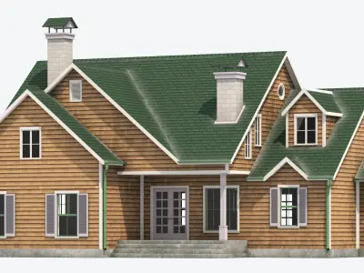Residential House 7 Low-poly 3D model