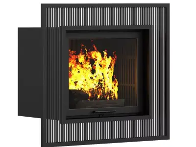 Wall Fireplace 5 3D model