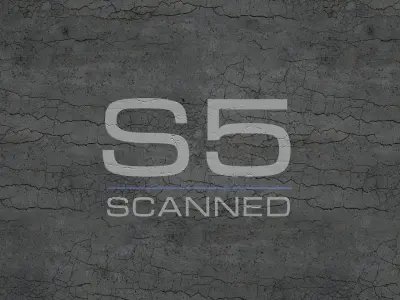 Cracked asphalt scan 45 tile Low-poly 3D model
