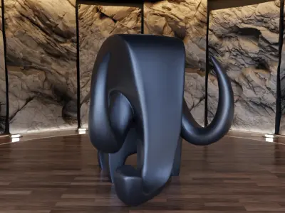 Elephant Creature Figure Fan Art Toy  3D print model