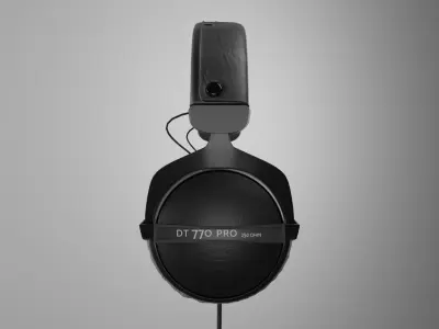 DT 770 Pro headphones 3D model
