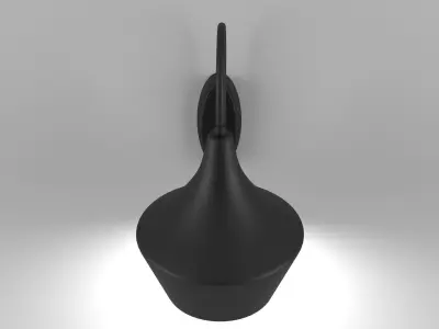 Low-Poly Wall Lamp 3D Model Low-poly 3D model