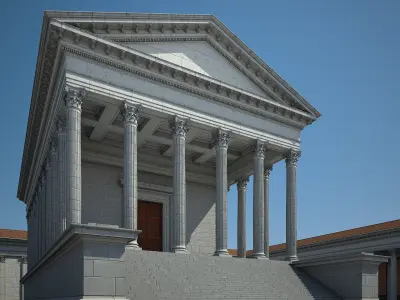 Roman Temple 3D model