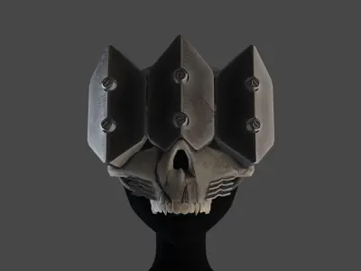 Wasteland Mask Low-poly 3D model