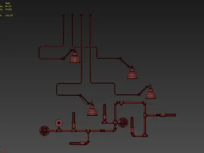 WALL LIGHTING SET 3 3D model
