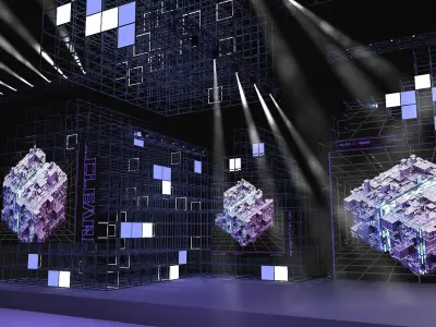 Event stage 11 design 3D model