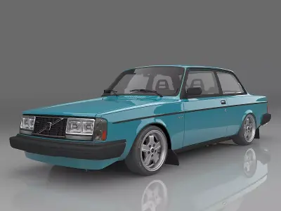 1983 Volvo 242 Turbo Evolution 3D model