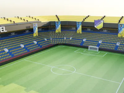 APOEL Football Stadium Low-poly 3D model