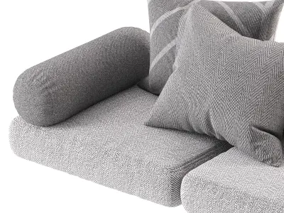 Seat Pillow Set 03 3D model