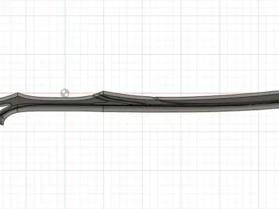 Warframe Skana 3D print model