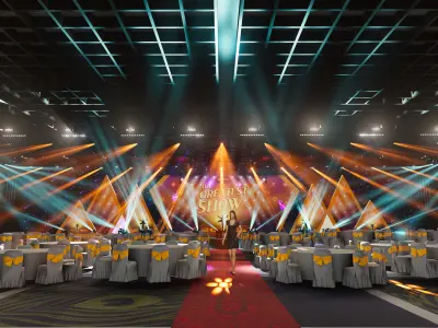 3D event stage design - 17 design 3d model Texture Texture