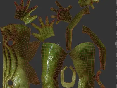 Slimer - Ghostbusters 2 1989 Low-poly 3D model