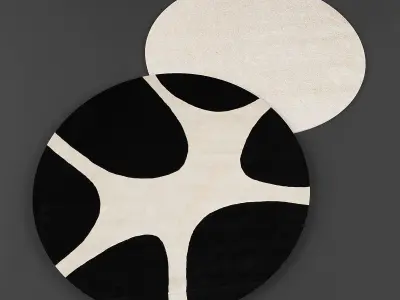 Round rugs02 3D model