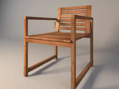 NAMMARO Armchair Low-poly 3D model