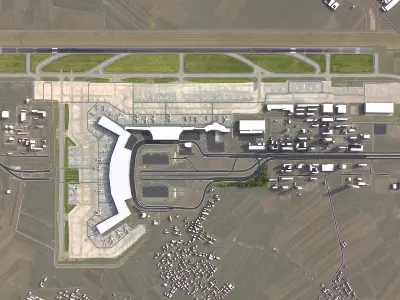 Shenyang - Airport - SHE Low-poly 3D model