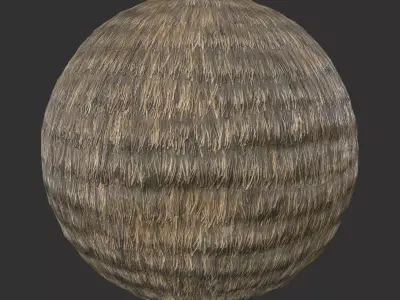 Straw Thatch Material Texture