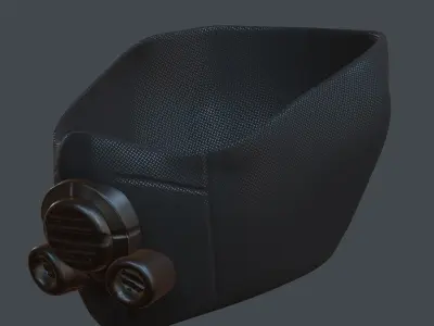 Gas mask helmet 3d model scifi Low-poly  Low-poly 3D model 455