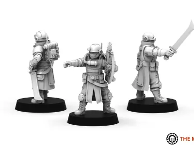 Ironblood - Militia Sergeants 3D print model