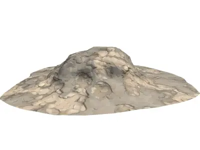 Stone pile Low-poly 3D model