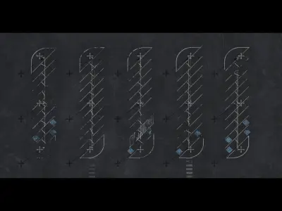 Diagonal Parking Lot Scene With 8K and 4K Textures Low-poly 3D model