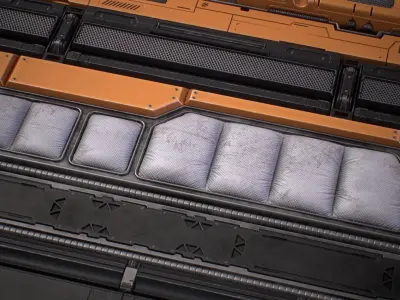 Scifi Trim Sheet Panels Texture Packs PBR Texture