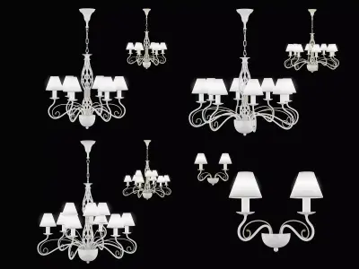 782 Esedra Lightstar Collection of Lamps 3D Model Pack