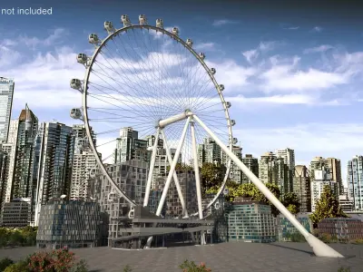  High Roller Ferris Wheel Rigged for Maya 