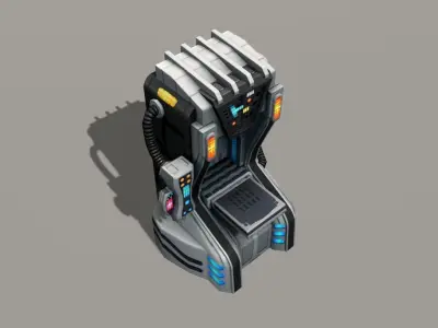 Replicator model futuristic game machine 3D model