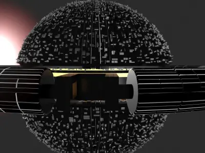 Space station 3D model