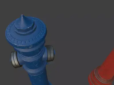 Fire Hydrant Germany old style  pack 3D model
