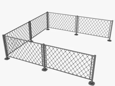 Metal Fence 3D model