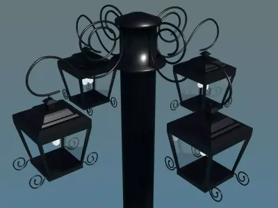 SImple Street Lamp 3D model