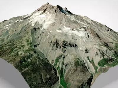 Mount Jefferson United States 3D model