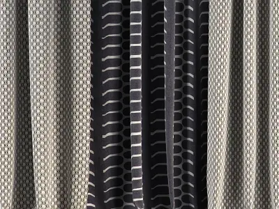 Curtain Set 55 3D model