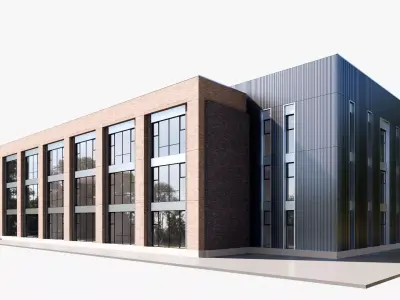 University Low-poly 3D model