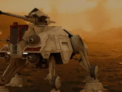 AT-TE Low-poly 3D model