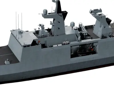  La Fayette class Frigate 3D model 