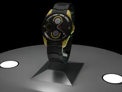 wristwatch - Reloj de pulsera 3D model