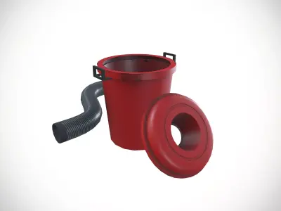 Dirt Collecting Bucket  Low-poly 3D model