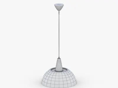 1492 - Hanging Lamp Low-poly 3D model