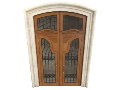 Entrance classic door 143 3D model
