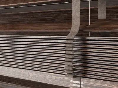 Wooden blinds Set 22 3D model