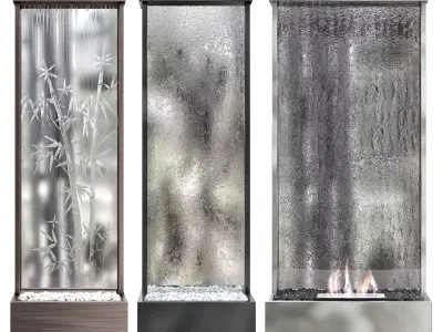 Wall watter waterfall 3 3D model