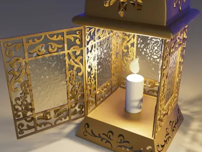 Ramadan fanous lantern Islamic 3D model