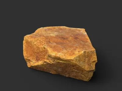 Low poly Yellow Sandstone Desert Pack 200209 Low-poly 3D model