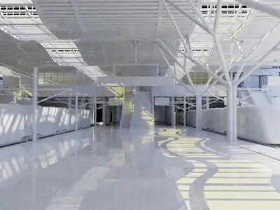 Train station 3D model