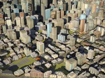 City 23 Low-poly 3D model