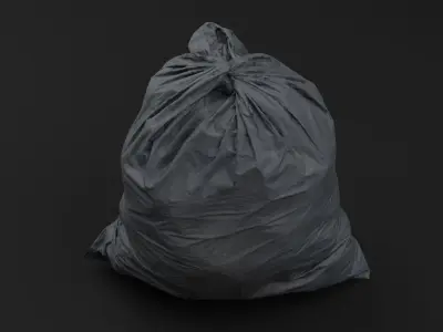 Plastic Garbage Bag 3D model